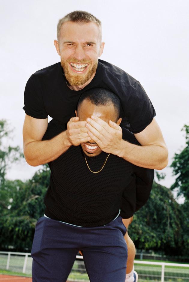 Jeffrey Lami et Timothée Adolphe au centre d’entraînement de l’Insep, à Paris, le 6 juillet 2021.