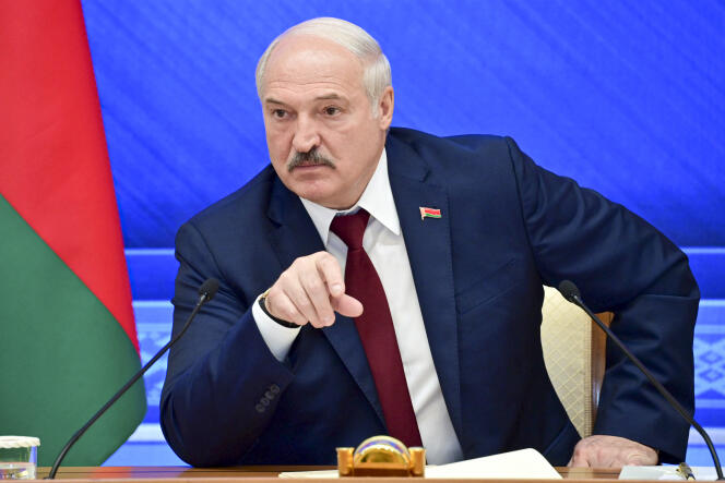 Le président biélorusse, Alexandre Loukachenko, le 9 août 2021 à Minsk.