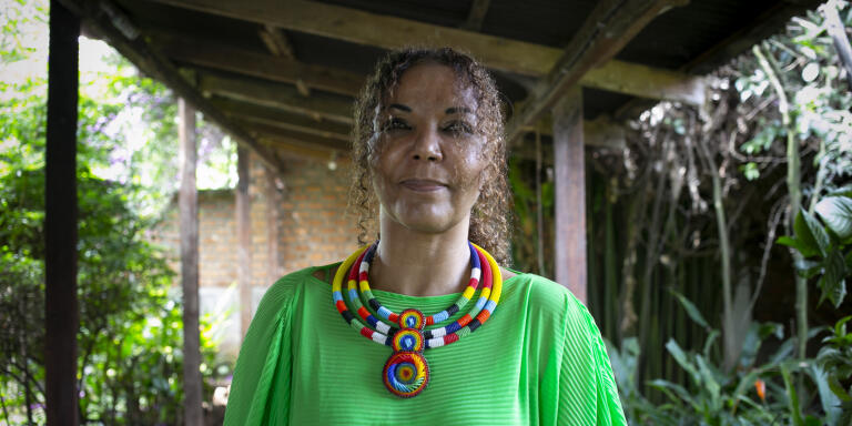 Christine Schuler une militante , vice-présidente de la Fondation Panzi et cofondatrice de  City Of Joy qui est une communauté révolutionnaire pour les femmes survivantes de la violence en RDC.