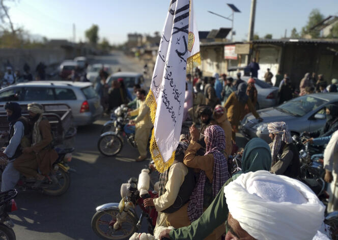 Des talibans dans la ville de Farah, au sud-ouest de Kaboul en Afghanistan, le 10 août 2021.