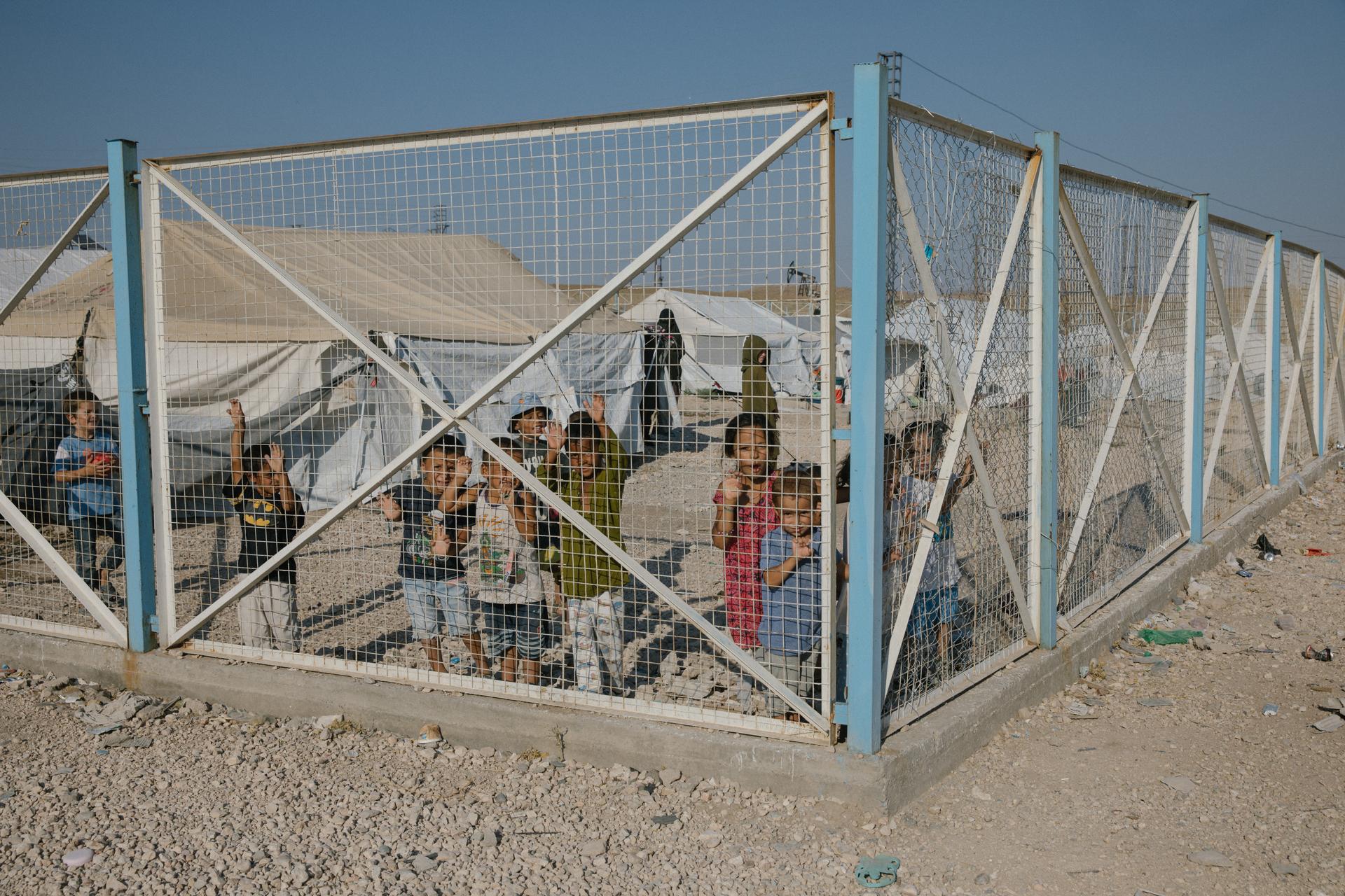 Dans les camps de Roj, dans le Kurdistan syrien, le 10 août 2021, où près de 90 françaises et 200 enfants seraient detenus.