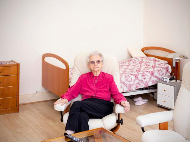 Dans la chambre de Gisèle Coquel, une des cinq pensionnaires de la Maison Delame à Valenciennes, le 6 juillet 2021.