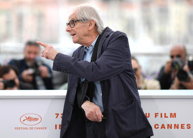 British director Ken Loach at the Cannes Film Festival in May 2019.
