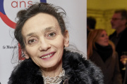 Isabelle Creusot lors de la soirée 50 ans du « Monde des livres », à la Bibliothèque nationale, rue Richelieu, à Paris, en 2018.