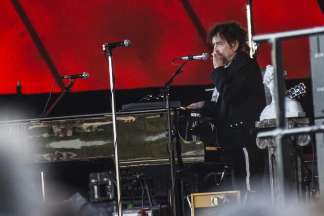 Le chanteur américain Bob Dylan au Festival de Roskilde, au Danemark, le 3 juillet 2019.