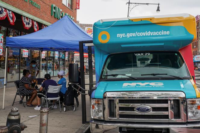 Covid-19 Vaccination Center, New York, August 18, 2021.