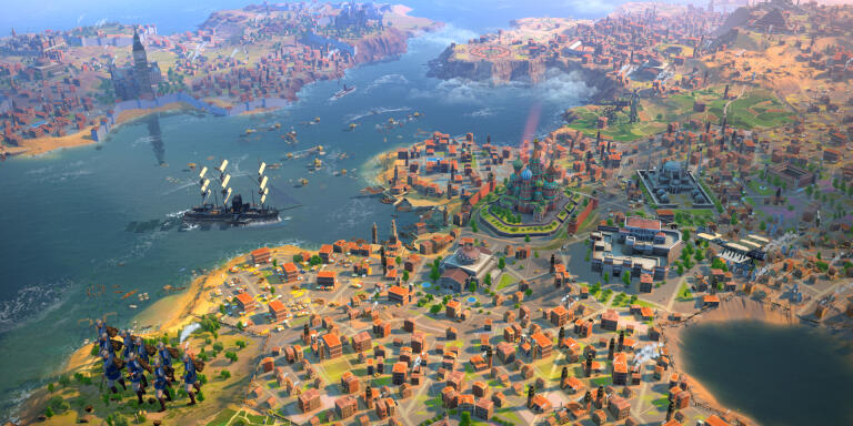 Dans Humankind, le joueur peut mélanger différentes cultures issues de différents continents.