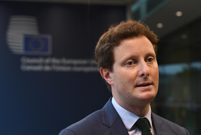 Clément Beaune, secrétaire d’Etat aux affaires européennes, à Luxembourg, le 22 juin 2021.