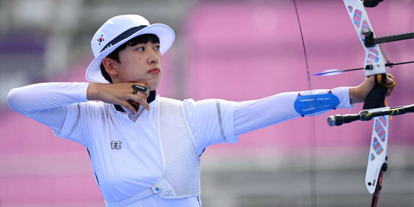 Corée du Sud médaillée dor à Tokyo, An San moquée par des hommes pour ses cheveux courts photo image