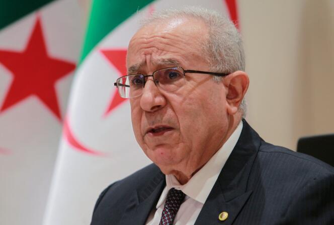 The head of Algerian diplomacy Ramtane Lamamra in August 2021 in Algiers.