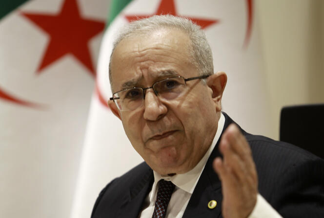 Le ministre des affaires étrangères algérien, Ramtane Lamamra,le 24 août 2021 à Alger.