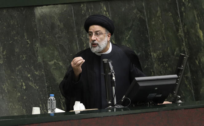 Le président iranien, Ebrahim Raïssi, à Téhéran, le 25 août 2021.