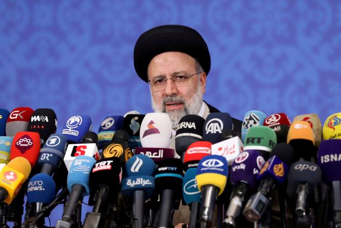 Presiden Iran Ebrahim Raisi di Teheran pada 21 Juni 2021.