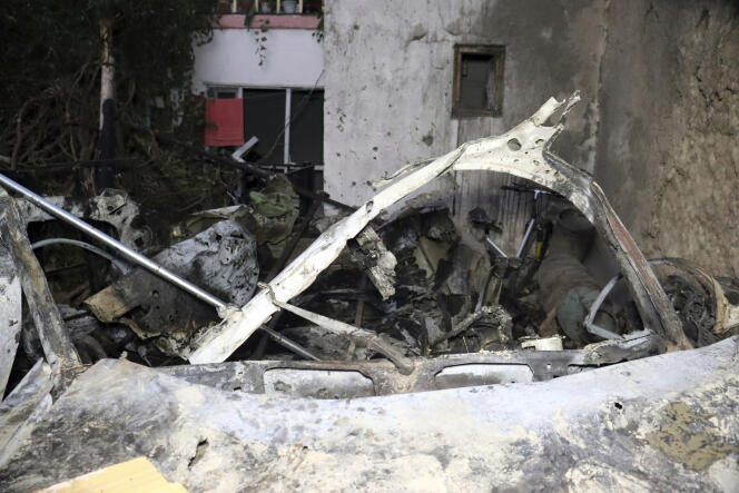 Vehicle destroyed by an American strike on August 29, 2021, in Kabul, Afghanistan.