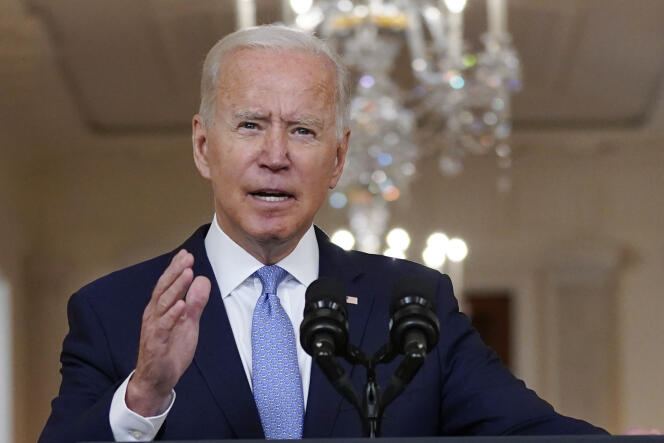« Nous n’avions plus qu’un choix simple. Soit suivre l’engagement pris par la précédente administration, et quitter l’Afghanistan, soit dire que nous ne partions pas et renvoyer des dizaines de milliers de soldats à la guerre », a déclaré Joe Biden, mardi 31 août, dans un discours prononcé à la Maison Blanche.