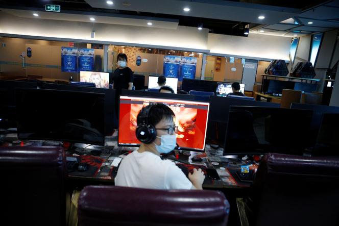 Un café Internet, à Pékin, le 31 août 2021.