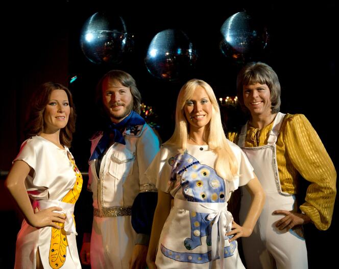 Le groupe ABBA, au musée de Madame Tussaud de Londres, en octobre 2012.