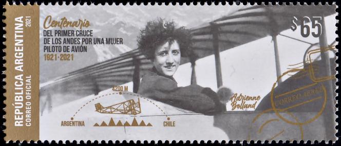 Sello emitido por Argentina.