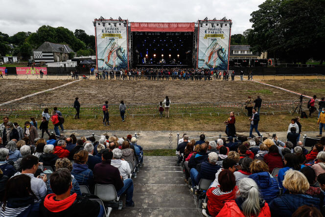 Au Festival des Vieilles Charrues, à Carhaix-Plouguer (Finistère), le 8 juillet 2021.