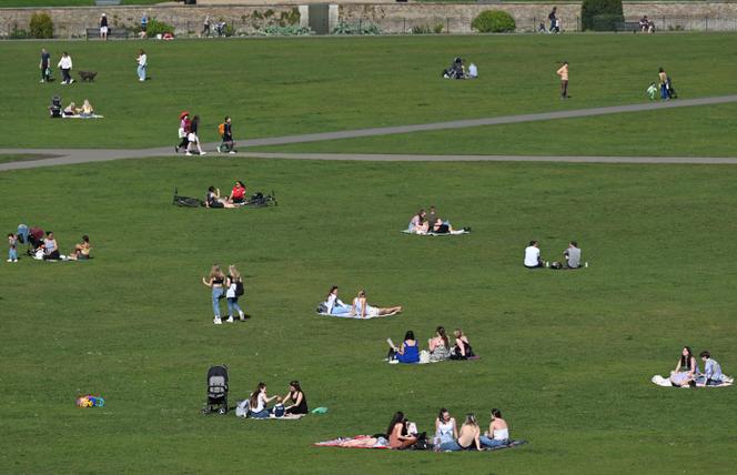 A Lawn in Greenwich Park, London, March 30, 2021.