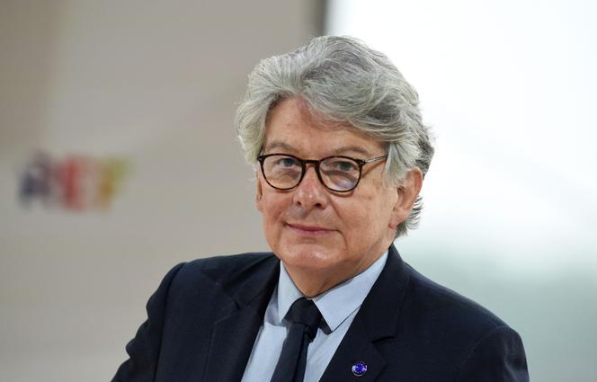 Thierry Breton lors de la réunion annuelle d’été du Medef à l’hippodrome de Longchamp, à Paris, le 26 août 2021.