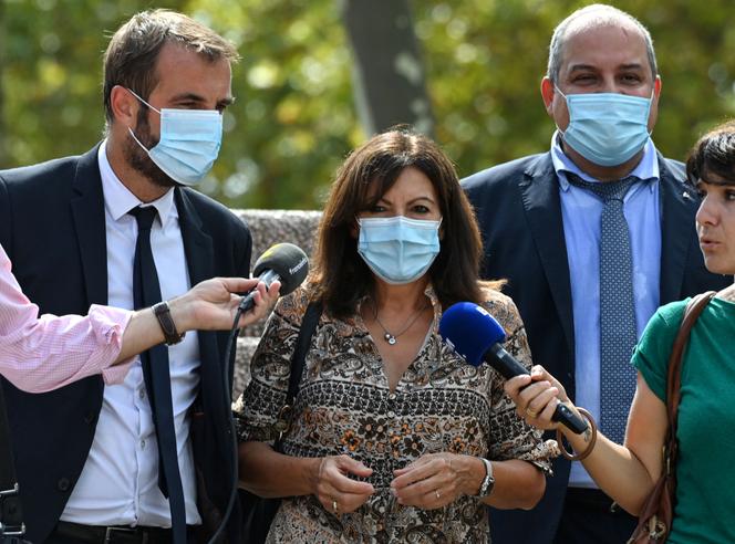 The mayor of Paris, Anne Hidalgo, visiting Montpellier on September 7, 2021.