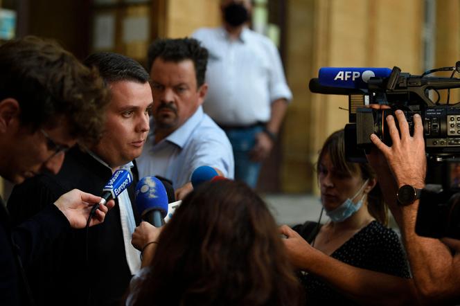 Paul Yon, Cassandre Fristot's lawyer, at the end of his client's trial at the Metz Criminal Court, September 8, 2021.