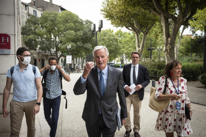 Michel Barnier, à Nîmes le 9 septembre 2021.