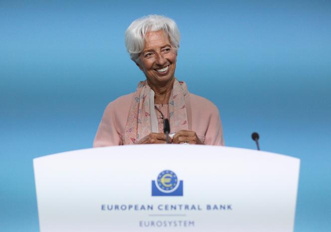 The President of the European Central Bank, Christine Lagarde, in Frankfurt (Germany), on September 9.