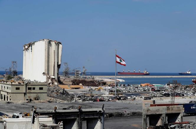 Le port ravagé de Beyrouth, le 14 septembre 2021.