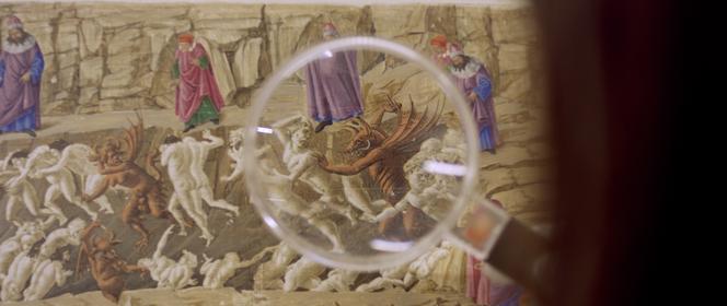 « L’Enfer de Botticelli » (entre 1485 et 1495) est l’un des 92 feuillets peints par Sandro Botticelli (1445-1510) pour illustrer « La Divine Comédie », un siècle et demi après la fin du cycle et la mort de Dante (1265-1321). Aujourd’hui, 85 feuillets sont conservés au Kupferstichkabinett de Berlin et sept autres à la Bibliothèque apostolique vaticane.