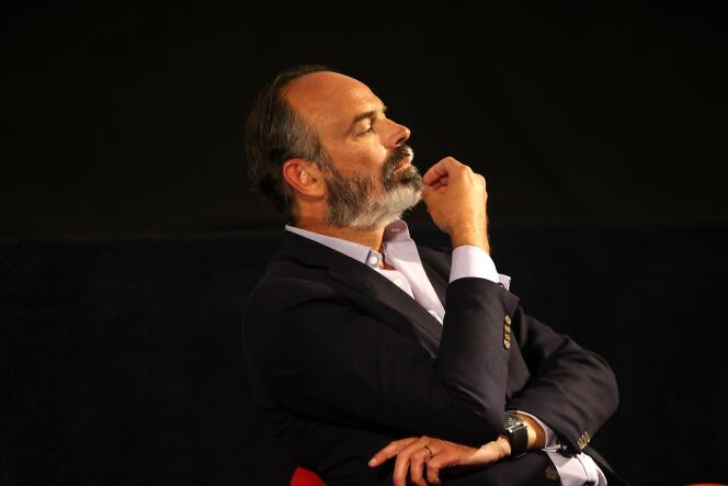 Edouard Philippe à Lille le 31 août 2021 lors du festival Séries Mania.