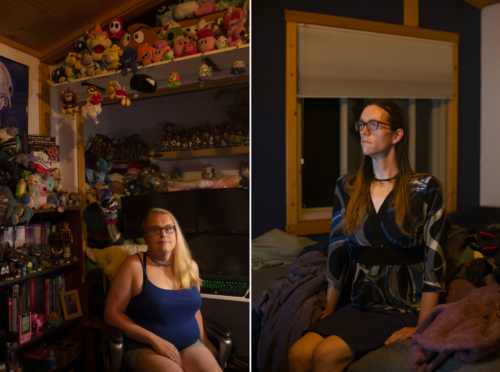 Kathryn Gibes, cofondatrice et coordonnatrice du Tenacious Unicorn Ranch, et Jennifer Radford, le 8 septembre 2021, à Westcliffe (Colorado)