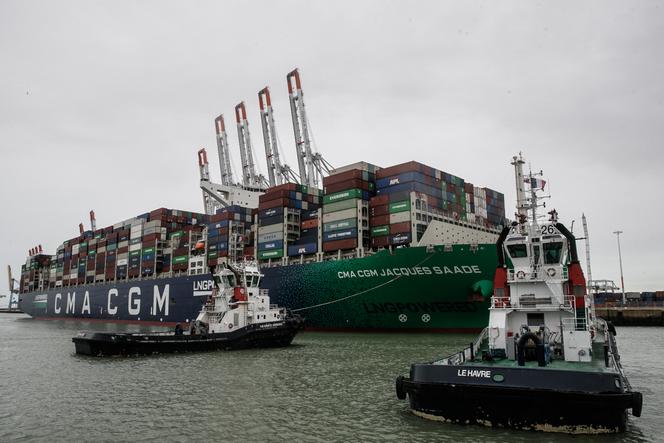 The CMA-CGM container ship