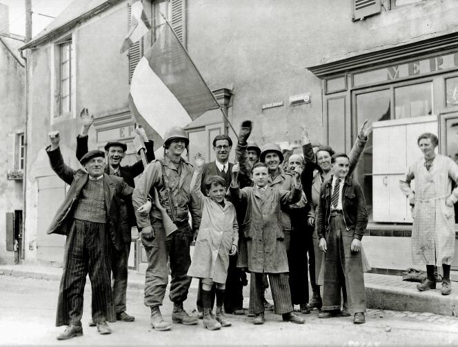 Une scène de la Libération, en 1944.