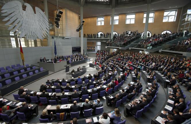 À l’intérieur du Bundestag, à Berlin, en 2013.