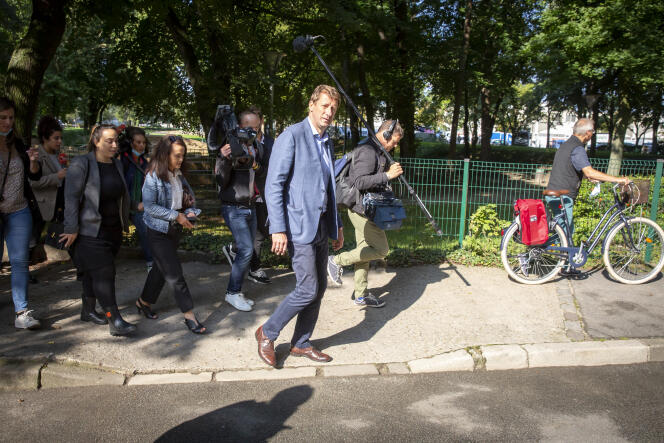 Yannick Jadot, candidat à la primaire des écologistes, à Sevran (Seine-Saint-Denis), le 21 septembre 2021.