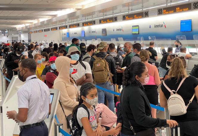 All'aeroporto di Miami (Florida), 2 agosto 2021. Gli Stati Uniti toglieranno il divieto di viaggio per gli europei dall'inizio di novembre.