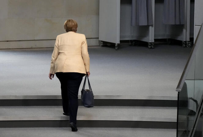 La chancelière allemande, Angela Merkel, à Berlin, le 7 septembre 2021.