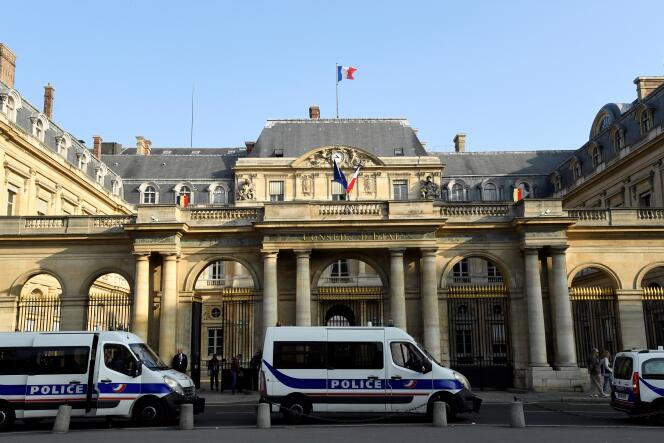 Une photo prise le 18 octobre 2018 devant l’entrée du Conseil d’Etat, sur la place du Palais Royal, à Paris.