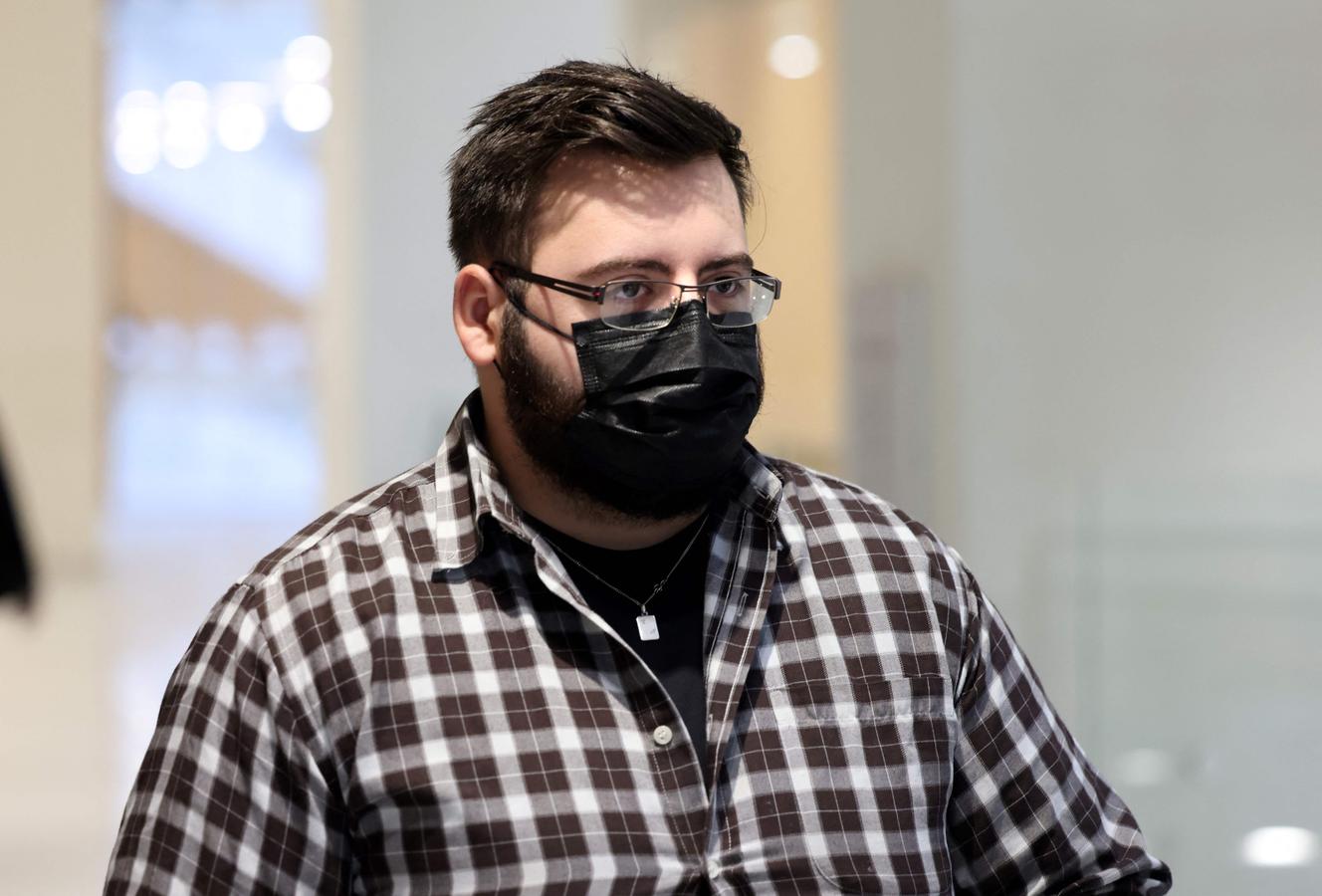 Thomas Annequin, n ° 2 of the extreme right-wing group, on September 21, 2021, in Paris.