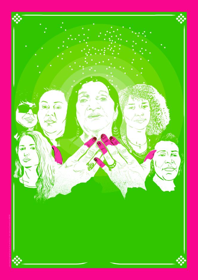 « Les Héritières », création en hommage à Cheikha Rimitti avec Hadjla, Nawel Ben Kraïem, Souad Asla, Samira Brahmia et Cheikha Rabia.