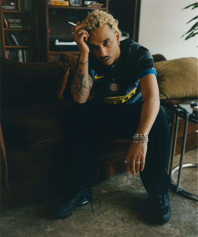 Le rappeur Laylow, en avril 2021, à Guadalajara, au Mexique.