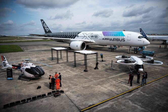 During the Airbus Summit, where several prototypes of the company were presented, in Toulouse, on September 21, 2021.