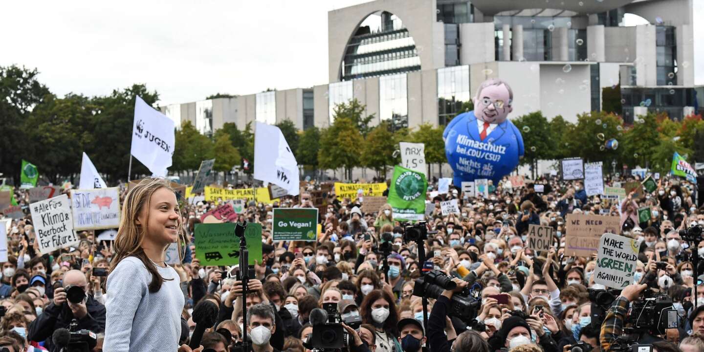 Greta Thunberg kritisiert in Berlin politische Parteien, „weil sie nicht genug tun“, um gegen die Erderwärmung zu kämpfen