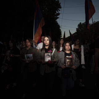 21 Septemeber 2021
Yerevan, Armenia
Mashtots Street

Around thousands or more (number is not exactly) citizens who decided not celebrate 30 years of indepence of Armenia has chose to walk in Yerablur military memorial Pantheon from centre of Yerevan (around 6 km) to pay their respesct to the heroes of 2020 44 day war.