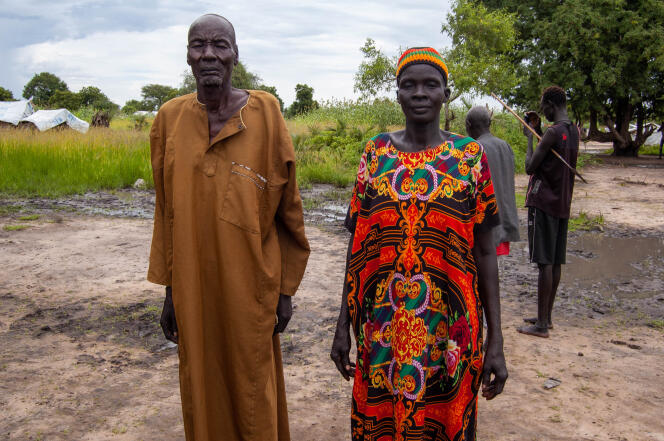 Martha Nyankuoi Ajak et son mari ont été déplacés de leur village de Jalle jusqu’au camp de Malual Agorbar, près de Bor.