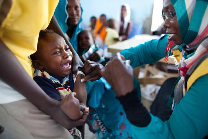 Vaccination contre la méningite dans le Darfour oriental, au Soudan, en octobre 2012.