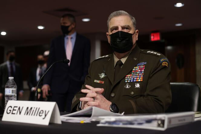 Le chef d’état-major de l’armée américaine, le général Mark Milley, au Sénat, le 28 septembre 2021, à Washington, DC.