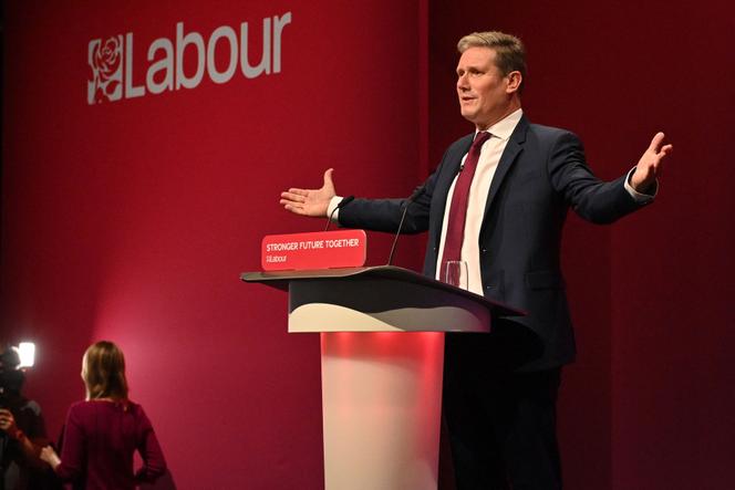 رهبر کارگر Keir Starmer در 29 سپتامبر 2021 در برایتون ، انگلستان.